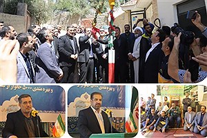 روشن شدن مشعل های گاز در ۷ روستای لاریجان آمل