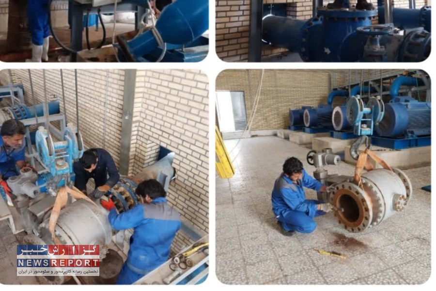 ترمیم خط انتقال برای آبرسانی به۱۸هزار مشترک در لامرد