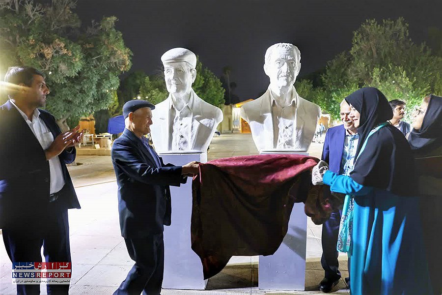 سردیس دو تن از هنرمندان پیشکسوت صنایع‌دستی شیراز رونمایی شد