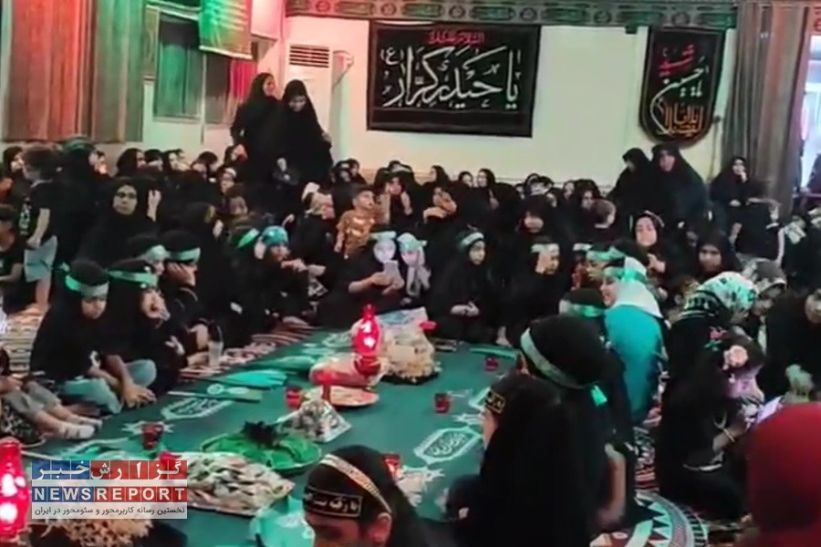 بزرگ‌ترین سفره نذری نمادین حضرت رقیه(س) در فاطمیه زیارت برپا شد