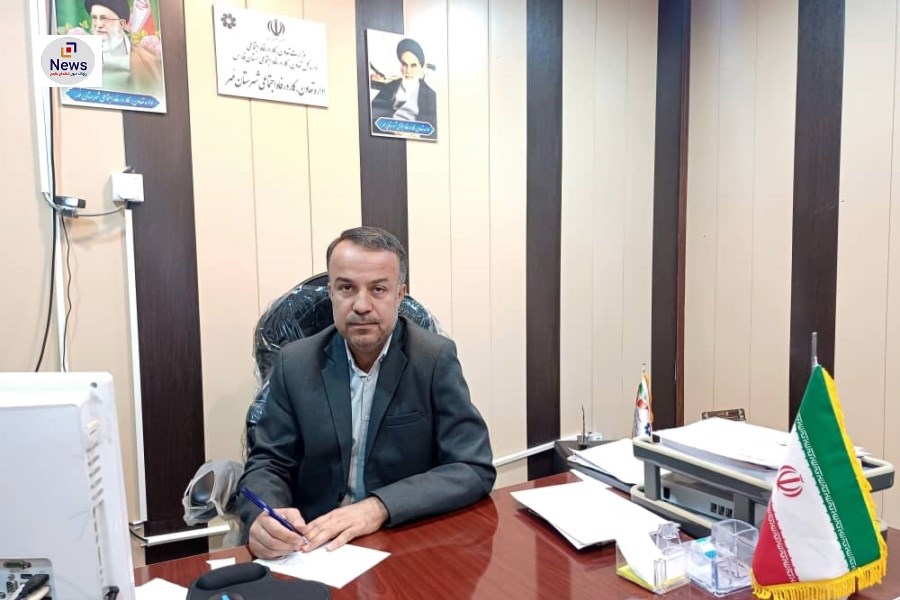 پیام تبریک رئیس اداره تعاون، کار و رفاه اجتماعی شهرستان مهر به مناسبت هفته کارگر