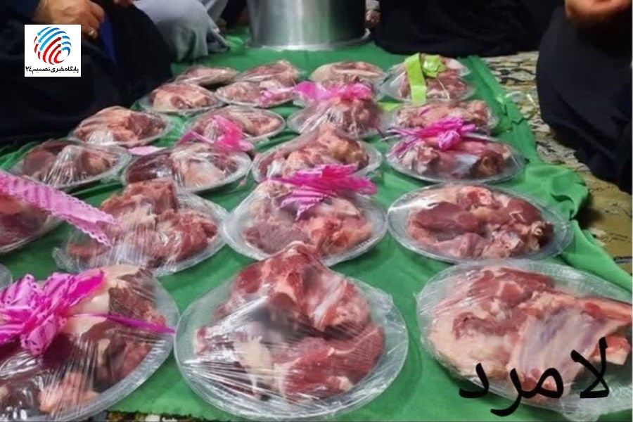 قربانی ۹ راس گوسفند در عید قربان توسط اهالی لامرد