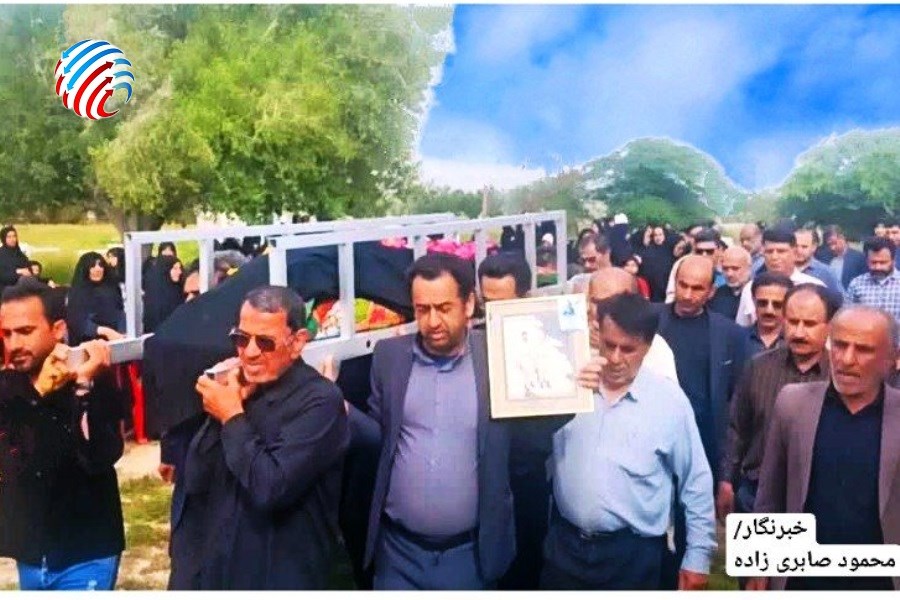 مراسم تشییع و خاکسپاری مادر شهید هاها برگزار شد